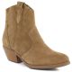 Women's leather cowboy boots camel Big Star TT274953