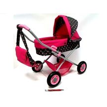 Doll's pram WAKART EWA 399040 deep metal 40x60cm
