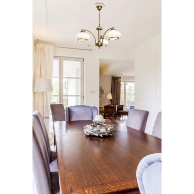 8. Classic chandelier Activejet RITA hanging ceiling lamp Patina triple 3xE27 for the living room