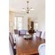 8. Classic chandelier Activejet RITA hanging ceiling lamp Patina triple 3xE27 for the living room