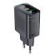 Acefast A78 Charger Network GaN USB-A / USB-C PD 20W - Black