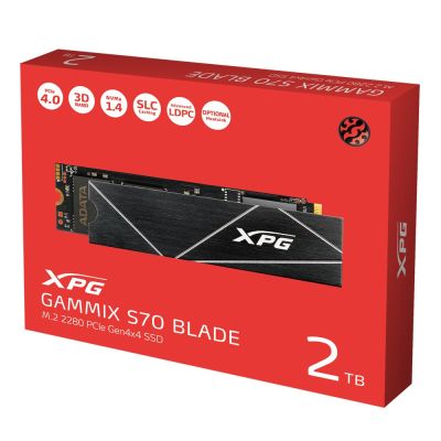 6. ADATA XPG GAMMIX S70 BLADE 2TB M.2 2280 PCIe Gen3x4 SSD