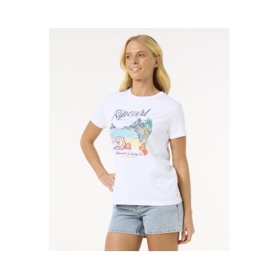 3. RIP CURL Crystal Standard Tee White