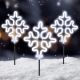 5. DECORATIVE LAMPS OUTDOOR PATH STICK 3 PCS SNOWFLAKE NEON
