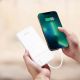 3. Wozinsky W11-W 10000mAh 10W Powerbank with Built-in Cables and Flashlight - White