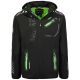 Geographical Norway ROYAUTE BLACK / GREEN DB MEN 068 BLACK / GREEN men's softshell jacket (WY8026H/GN-NOIR / VERT)