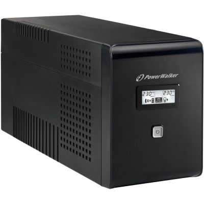 7. POWER WALKER UPS LINE-IN VI 1500 LCD 1500VA 2X SCHUKO+2X IEC C13, RJ11/45, USB, LCD