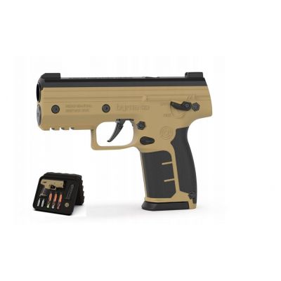 2. BYRNA SD TAN rubber and pepper bullet gun k.68 CO2 8g set (SK68300-TAN)