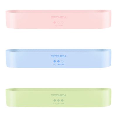 7. A set of three training bands with an anti-slip structure, Spokey JUICY SET