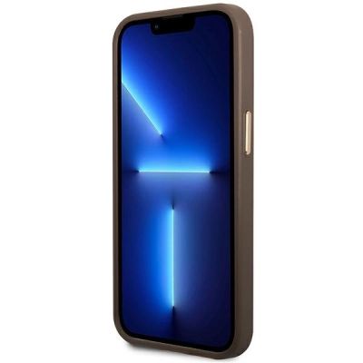 5. Guess GUHMP14LU4GPRW iPhone 14 Pro 6.1 "brown / brown hard case 4G Logo Plate MagSafe