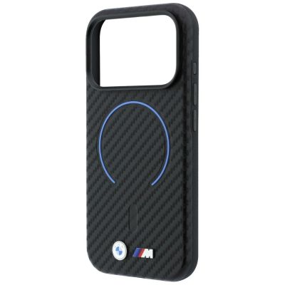 6. BMW M Carbon Printed Ring MagSafe Case for iPhone 17 Pro Max / 18 Pro Max - Black