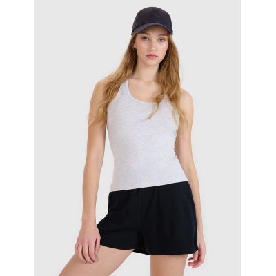 4. Women's slim plain top 4F 4FWMM00TSLEF124-27M