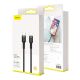 17. Baseus CATLKLF-G1 Lightning - USB-C PD QC cable 18W 480Mb/s 1m - black and gray