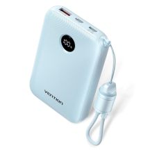 Vention Powerbank 10000mAh 2 x USB-C 1x USB-A with display 22.5W blue