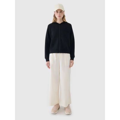 6. Women's sweatshirt with zipper and modal 4F 4FWSS25TSWSF1577-20S
