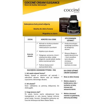 9. CREAM ELEGANCE Coccine Medium Brown Shoe Care Cream
