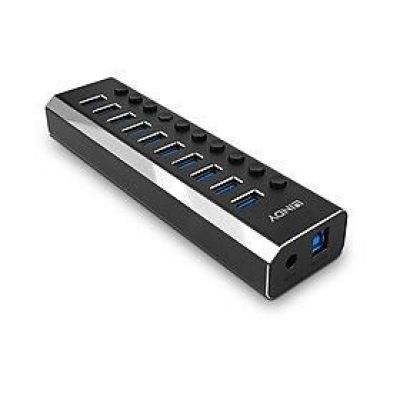 7. Lindy 43370 USB 3.2 Gen 1 (3.1 Gen 1) Type-B 5000 Mbit/s Hubs and Concentrators Black