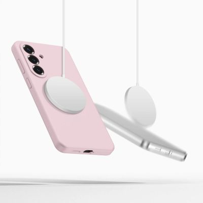 4. Tech-Protect Silicone MagSafe Case for Samsung Galaxy S26 - Pink