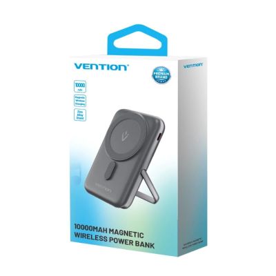 4. Vention 20W PD 10000 mAh Wireless Magnetic Power Bank Black