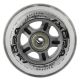 2. PU 84x24 82A TRANSPARENT (4 pcs) + ABEC-7 CHROME (8 pcs) SET NILS EXTREME