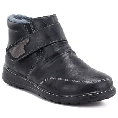 Women's comfortable insulated ankle boots, black, Vinceza 87734