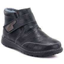 Women's comfortable insulated ankle boots, black, Vinceza 87734