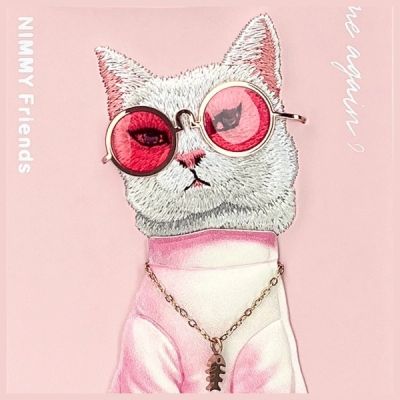 7. Nimmy Glasses Cool Cat Case for iPhone 16 Pro - Pink
