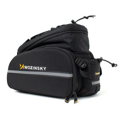 23. Wozinsky large bike rack bag 35l + rain cover black (WBB19BK)
