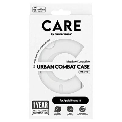 4. CARE by PanzerGlass Flagship Case iPhone 16 6.1" white/white MagSafe 1337