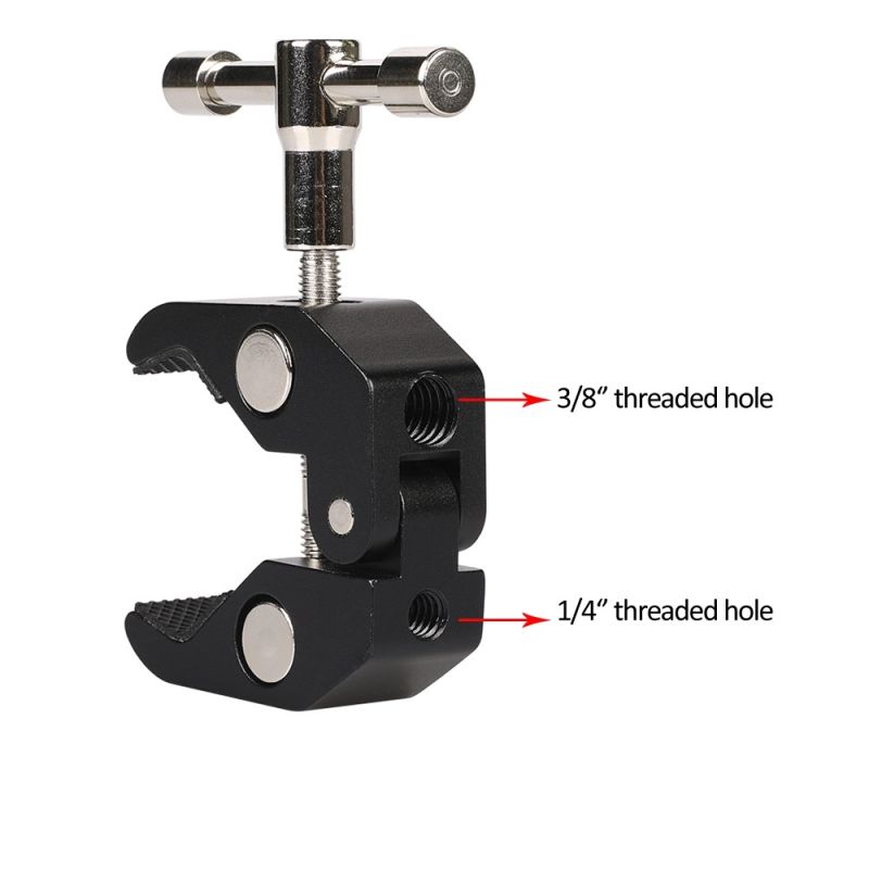 8. Clamp holder for camera, camera, microphone