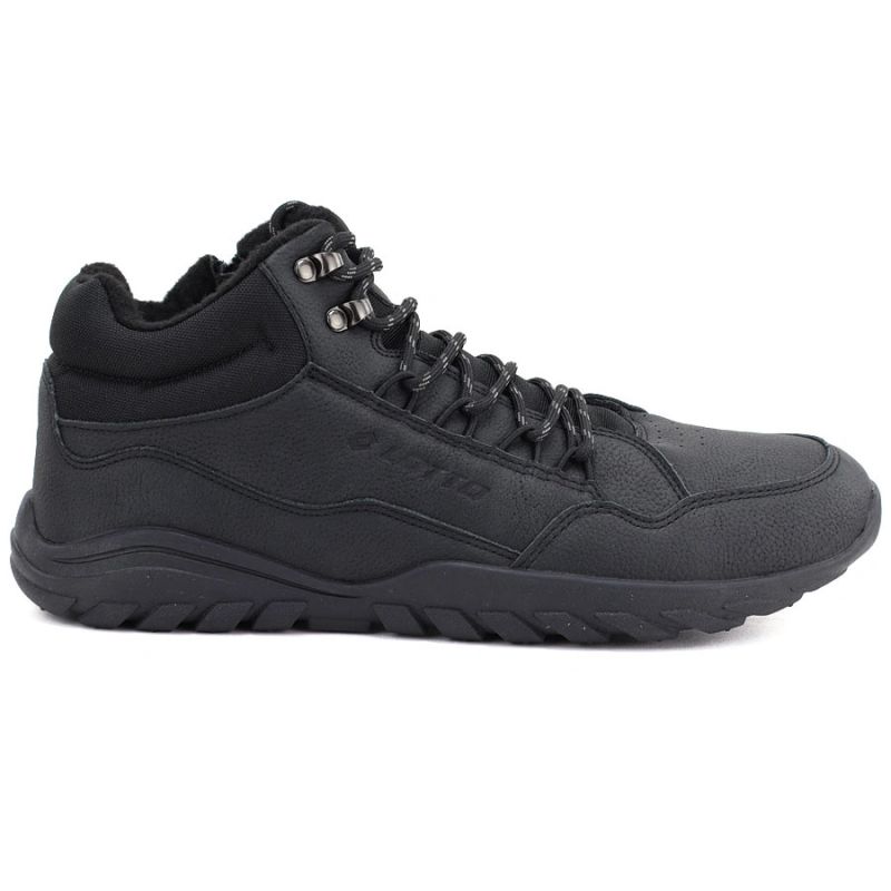 6. Men's high-top sports shoes, barefoot, elastic, black, LOTTO 2401970U