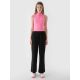 4. Women's 4F 4FRAW24TTROF1352-20S Velour Wide Leg Sweatpants