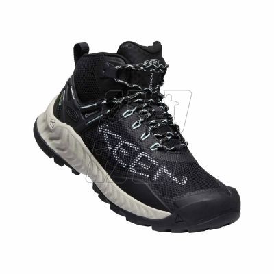 4. KEEN NXIS EVO MID WP BLACK/BLUE GLASS W shoes KE-1025911