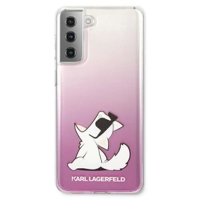 3. Karl Lagerfeld Choupette Fun Case for Samsung Galaxy S21+ - Pink