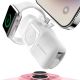 6. Wozinsky WF16-YLS 5000mAh 15W Lightning Mini Power Bank with Built-in USB-C Cable and Apple Watch Charger - White