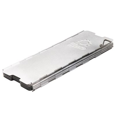 3. Wind shield for a camping stove burner - silver
