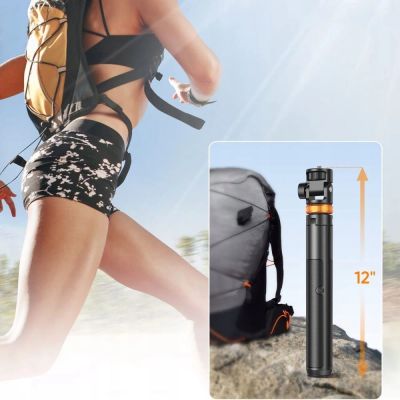 7. Tech-Protect L03S Bluetooth selfie stick with remote control, tripod up to 148cm and 180 head - white
