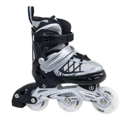 42. ROLLER SKATES-ROLLER SKATES-ICE SKATING 4IN1 ENERO PRO LED 26-29 GRAY