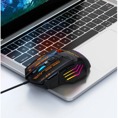 10. Wozinsky WMGK-1179W Wired Optical Gaming Mouse 7200 DPI with Backlight - Black