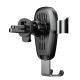 4. Baseus Metal Gravity Wireless Charger Car Mount Phone Bracket Air Vent Holder Qi Charger black (WXYL-B0A)