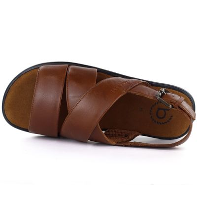 3. Comfortable men's brown sandals Bugatti TT153132