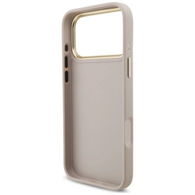 7. Guess 4G Big 4G Classic Logo Big Strap Metal Buttons Case for iPhone 18 Pro / 17 Pro – Pink