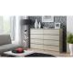 2. M8 MALWA CHEST OF DRAWERS 140CM SONOMA 8 DRAWERS