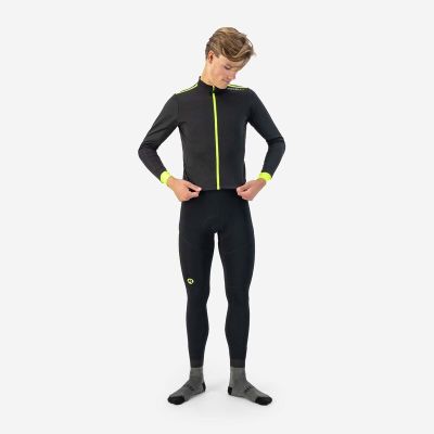 3. Rogelli CORE long sleeve t-shirt black-fluorescent 2XL