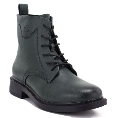 5. Women's leather ankle boots, green, Sergio Leone 25172-S