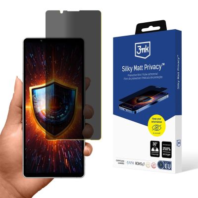 3mk Silky Matt Privacy Privacy Screen Protector for Sony Xperia 5 V
