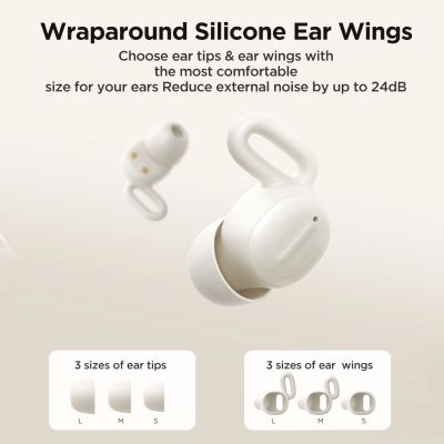 8. Joyroom JR-TS1 Cozydots Series Wireless TWS Headphones for Sleeping ANC Bluetooth 5.3 - White