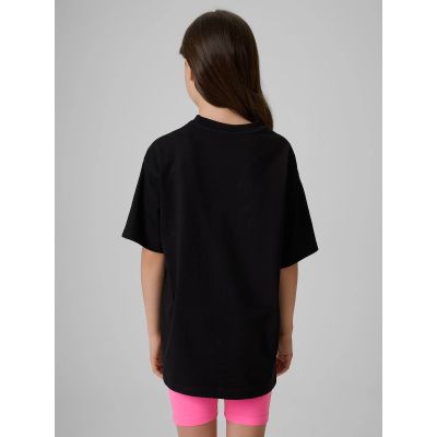 2. Girls' loose plain T-shirt 4F 4FJRSS26TTSHF3984-20S