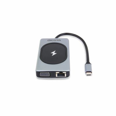 4. DICOTA D32059 USB Type-C Hubs and Concentrators, Black, Silver