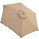 10. WOODEN GARDEN UMBRELLA 250 CM FOLDABLE SAND
